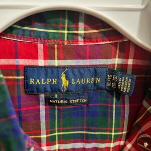 Ralph Lauren Boy's XL Red Plaid Shirt